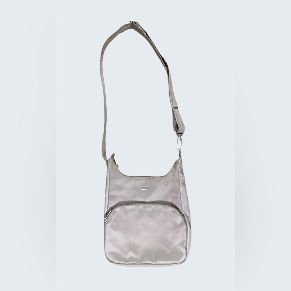 Travelon Anti-Theft Crossbody Bag Taupe Travel Purse Organizer